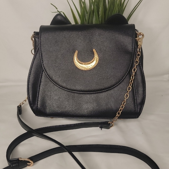 Source Unknown Handbags - Sailor Moon Luna Cat Crossbody Purse